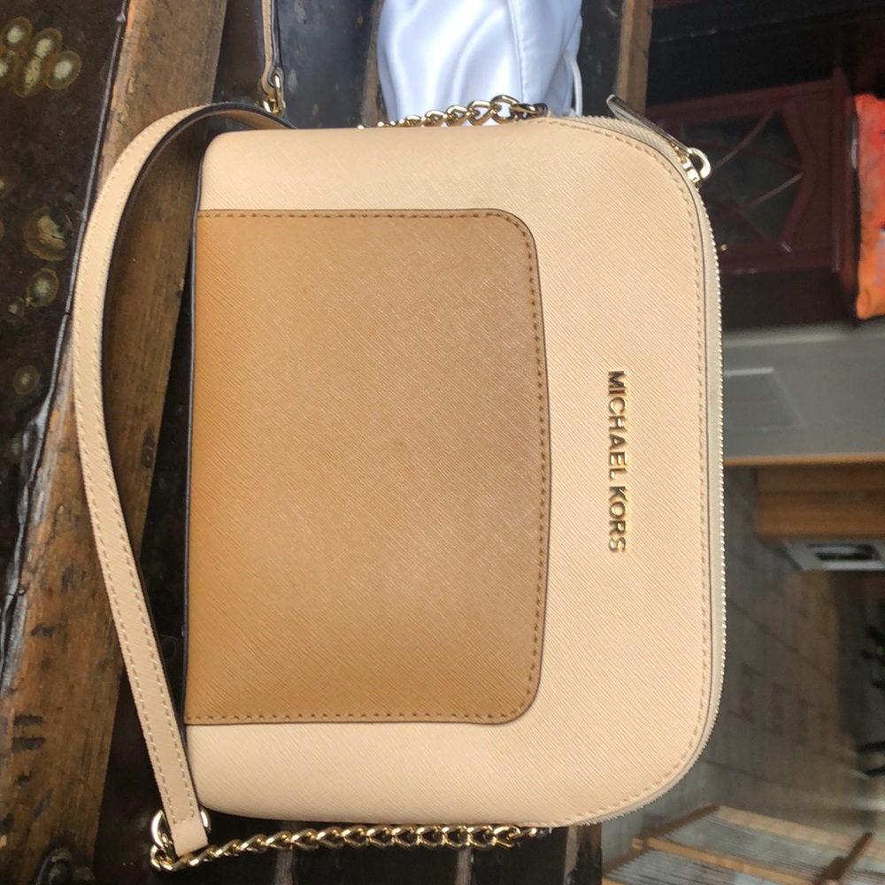Michael Kors two toned cross body bag
